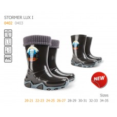 от 19 Euro. Размери 20до27 номер, WATERPROOF, ВОДО-УСТОЙЧИВИ, DEMAR Бебешки и Детски LUX гумени ботуши с Подвижна Топла Подплата.  DEMAR 0402-0403-I, ГРАФИТ Детски ботуши ДЕМАР